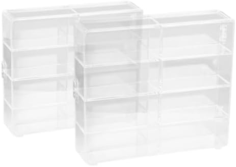 ARTIBETTER 2pcs Miniature Display Case for Collectibles Car Models and Figurines