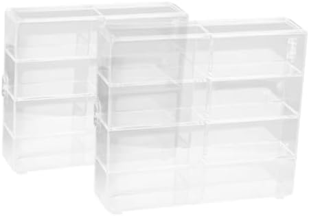 2pcs Display Case for Collectibles and Miniatures with Elegant Wall-Mounted Design