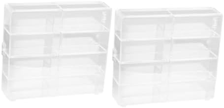 NUOBESTY 2Pcs Wall Mounted Display Case for Collectibles