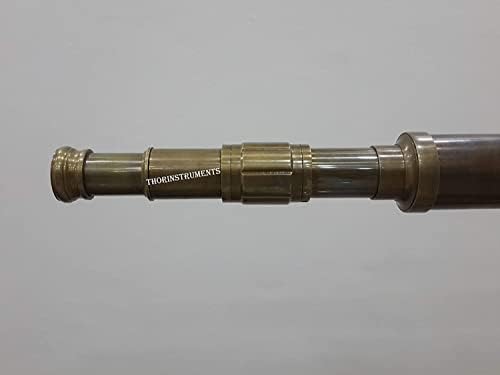 THORINSTRUMENTS Floor Standing Antique Brass Griffith Astro Telescope with Tripod Stand