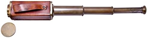 Antiqueex Smart Vintage Brass Spyglass Telescope