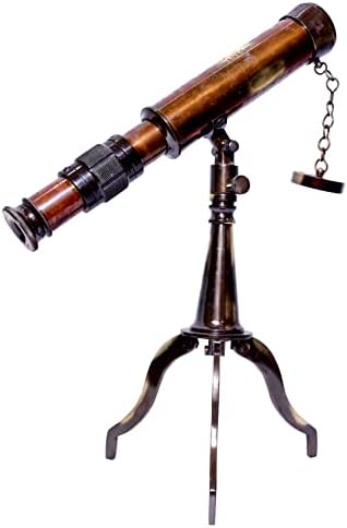Vintage Antique Telescope with Wooden Box