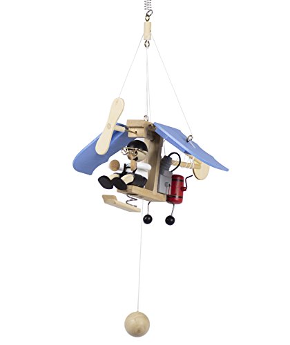Wupper Airlines Weighted Wooden Airplane Mobile