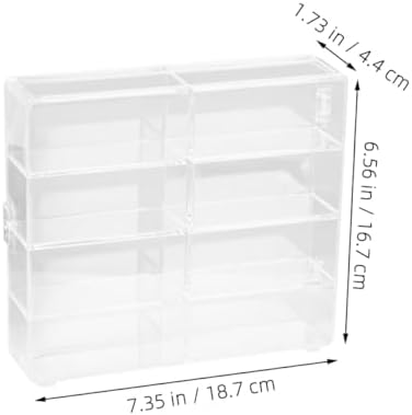 ARTIBETTER 2pcs Miniature Display Case for Collectibles Car Models and Figurines