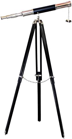 Antiqueex Vintage Nautical Telescope Floor Stand
