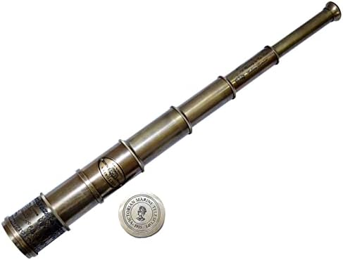 Mini Size Tabletop Authentic Brass Telescope Classic Design