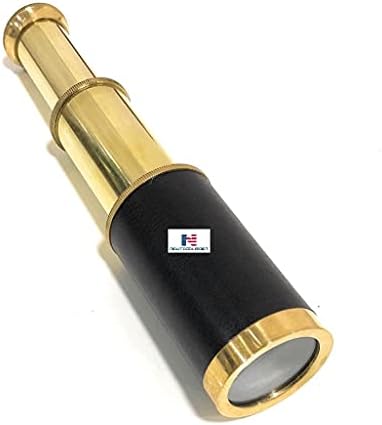 NauticalMart Pirate Brass Telescope 6 Inch With Wooden Box - Navigation