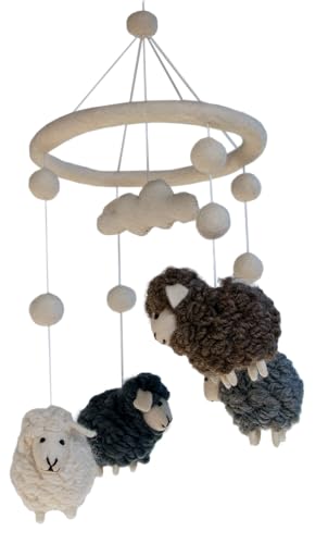 Baby Nursery Hanging Sheep Decor for Boys and Girls