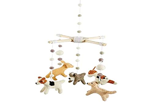 Mud Pie Baby Nursery Puppy Mobile Multi Color