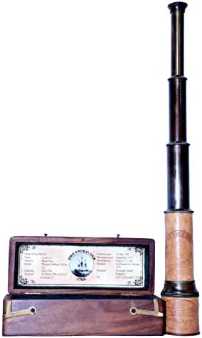 Handmade Brass Telescope with Box 17 Inches