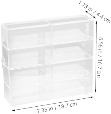 NUOBESTY 2pcs Tiered Display Case for Collectibles
