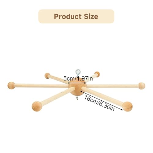 FLEXMAN Wooden Mobile Frame Kit for Baby Crib
