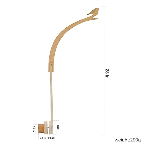 Beech Wood Mobile Holder for Baby Room Decor