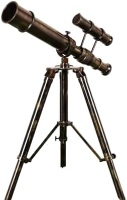 Brass Telescope with Tripod for Desk Decor and Gifts