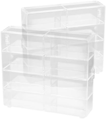 2pcs Display Case for Collectibles and Miniatures with Elegant Wall-Mounted Design