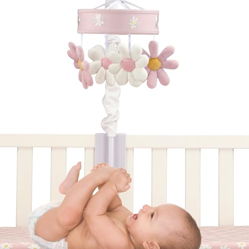 Lambs And Ivy Daisy Dreams Musical Baby Crib Mobile Soother Toy