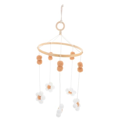 Totority Boho Crib Mobile with Flower Ball Design 1
