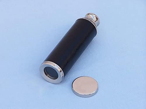 Hampton Nautical Captains Spyglass Telescope with Black Rosewood Box