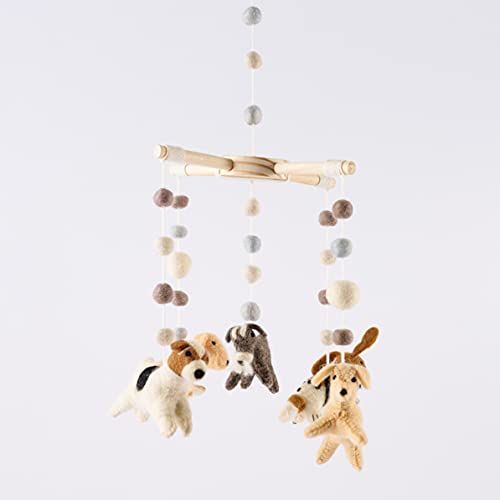 Mud Pie Baby Nursery Puppy Mobile Multi Color