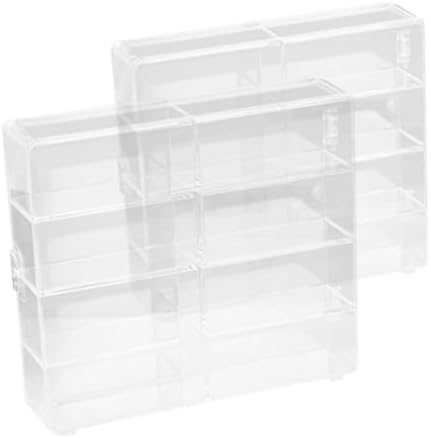 GANAZONO Car Model Storage Box Display Case 2 Pack
