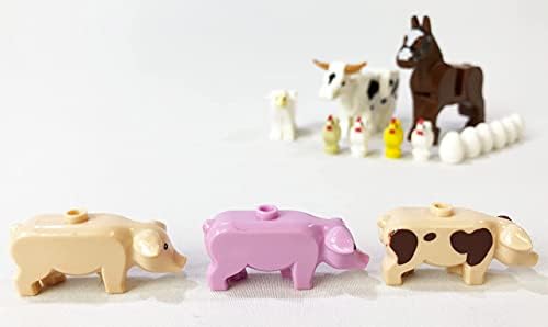 Brick Loot Farm Animal Toy Pack with 16 Blocks
