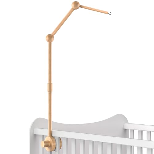 FEISIKE Crib Mobile Arm 3386 Inch Natural Beech Wood