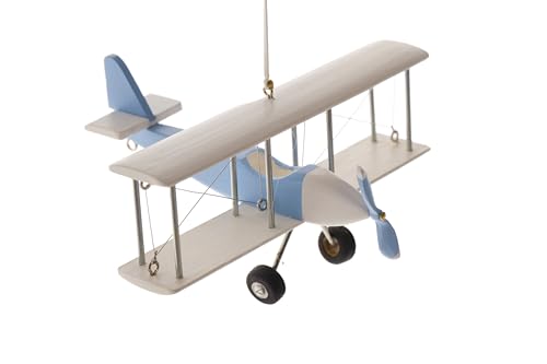 Handcrafted Wooden Airplane Mobile for Baby Room