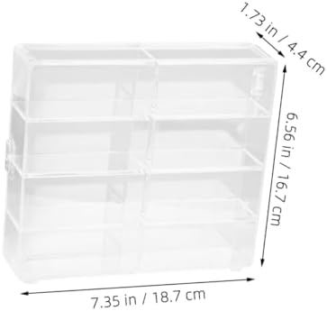 Acrylic Car Model Storage Box 8 Compartment Showcase Stand