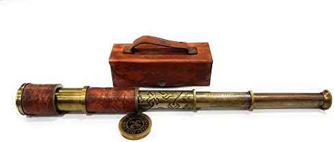 Brass Telescope with DF Lens High Magnification