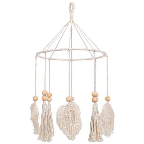 Boho Crib Mobile with Neutral Soothing Tones