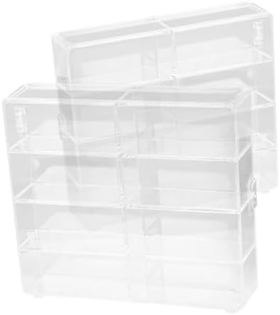 2Pcs Acrylic Display Cases for Collectibles and Model Cars