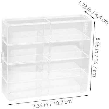 ERINGOGO Car Model Display Case Acrylic 2 Pieces Showcase Holder