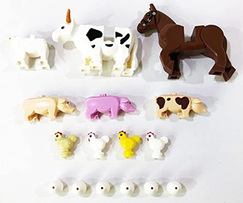 Brick Loot Farm Animal Toy Pack with 16 Blocks