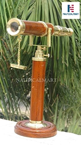 Brass Telescope Galileo Wooden Nautical Telescope