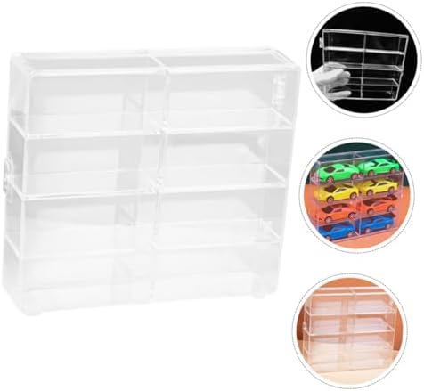 2pcs Display Case for Model Cars and Collectibles Organizer