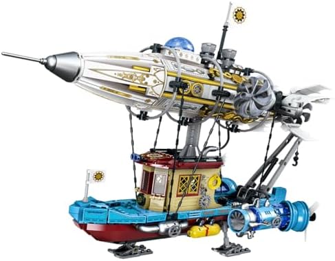 Steampunk Airship Building Blocks Set - 1256PCS DIY Kit