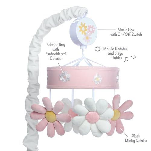 Lambs And Ivy Daisy Dreams Musical Baby Crib Mobile Soother Toy