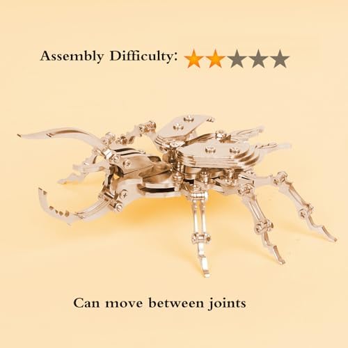 3D Metal Puzzle Beetle - Assembles with Tools