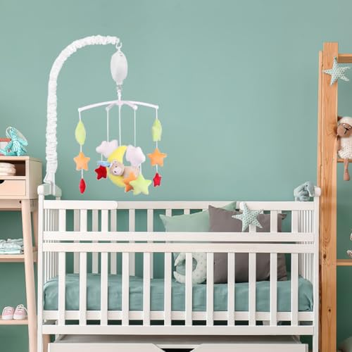 SourceTon 3 PCS Crib Mobile Fabric Covers Premium Decorative Protection