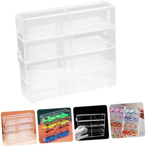 2Pcs Acrylic Display Cases for Collectibles and Model Cars