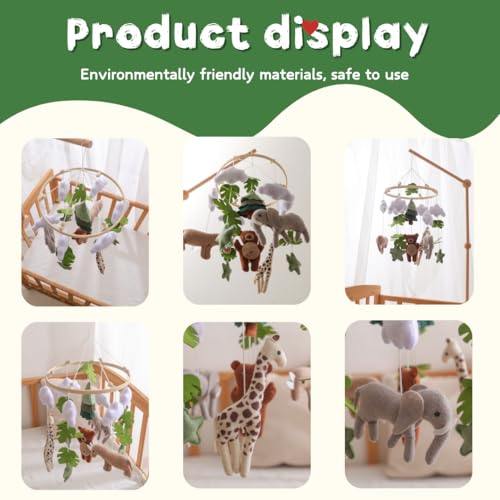 GOODMOM Forest Animals Crib Mobile for Babies