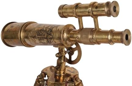 Kelvin Huges London 1915 Brass Telescope with Tripod Stand