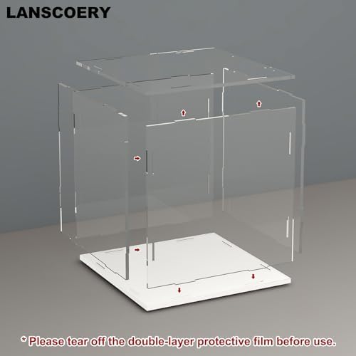 LANSCOERY Acrylic Display Case for Collectibles