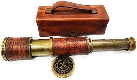 Brass Telescope with DF Lens High Magnification