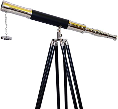 Antiqueex Vintage Nautical Telescope Floor Stand