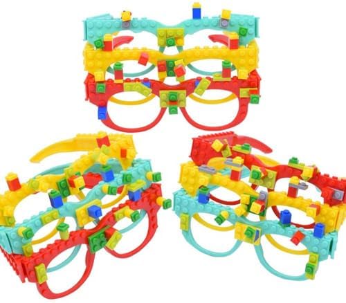 9 PCS DIY Building Blocks Glasses Set for Kids