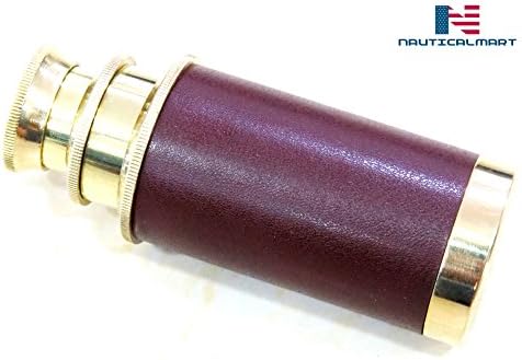 6 Brass Pirate Navigation Telescope - Brown
