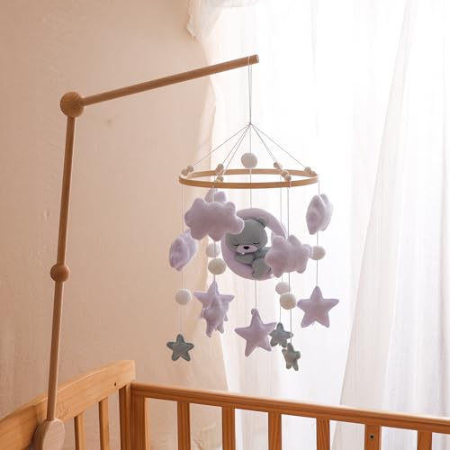 GOODMOM Baby Crib Mobile Bear Nursery Decor