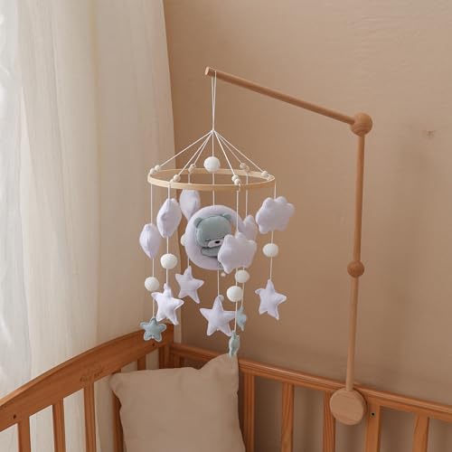 GOODMOM Baby Crib Mobile Bear Nursery Decor