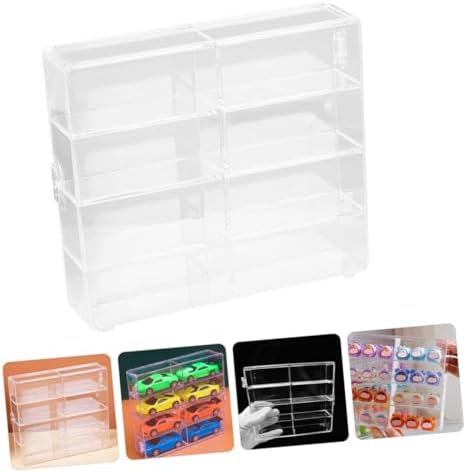 Homoyoyo 2pcs Compartment Display Case for Collectibles and Car Models